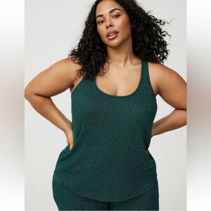 Torrid Green Shimmer Tank Top